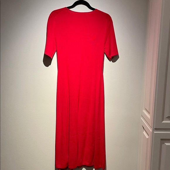 NWOT Banana Republic Vibrant Red Knit Midi Dress - Picture 6 of 7